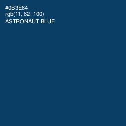 #0B3E64 - Astronaut Blue Color Image